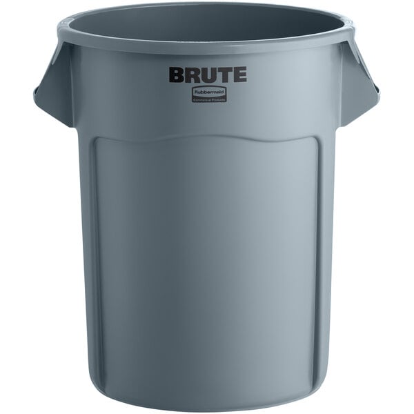 [FG265500GRAY] Contenedor Redondo Brute® Gris sin Tapa (55 Gal) (FG265500GRAY)