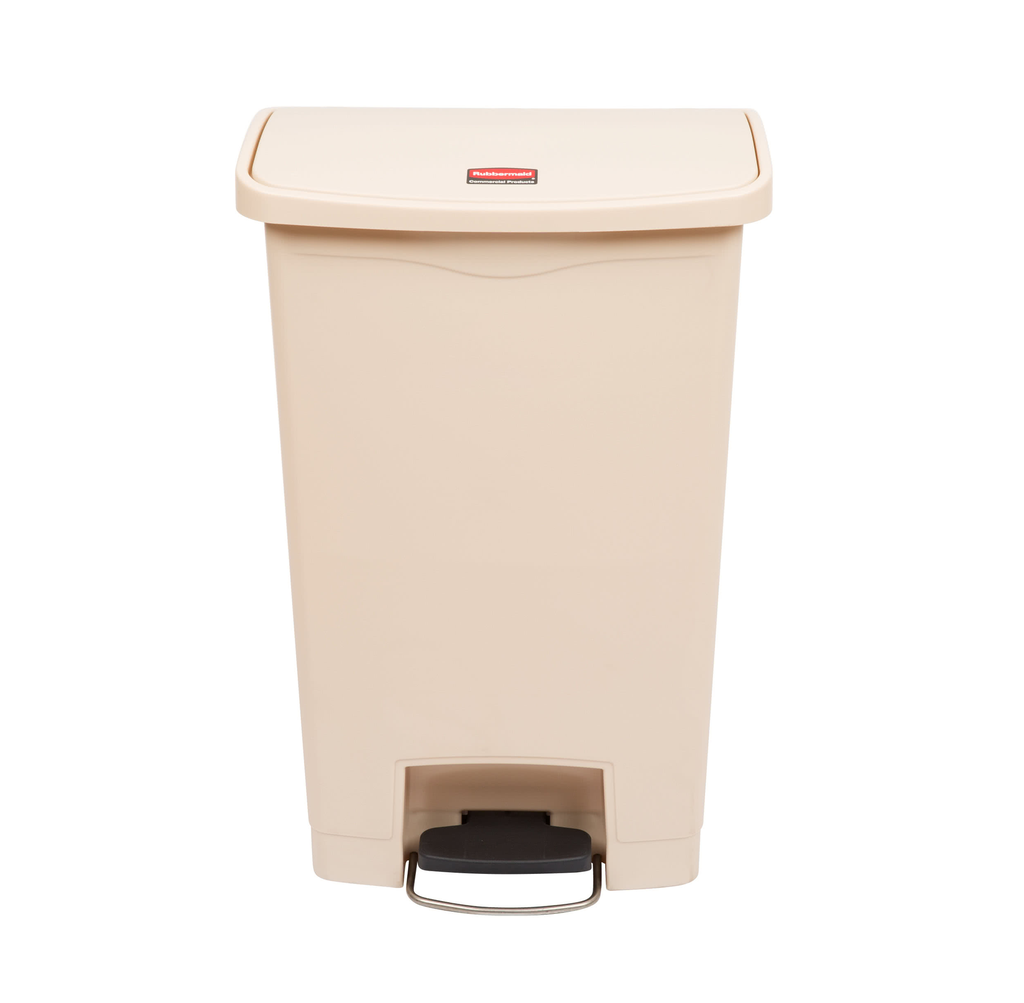 [1883458] Contenedor De Pedal Streamline Step On Resina Front Step, 13 Gal - Beige (1883458)
