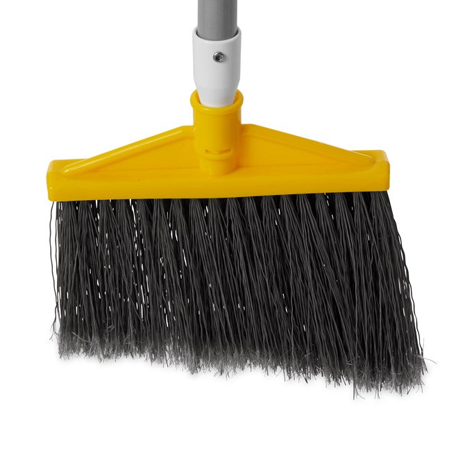[KITFG638500GRAY] Escoba Con Bastón Metálico 2.5 Cm Cerdas Punta Abierta De Polipropileno Gris (KITFG638500GRAY)