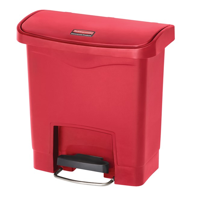 [1883563] Contenedor De Pedal Streamline Step On Resina Front Step, 4 Gal - Rojo (1883563)