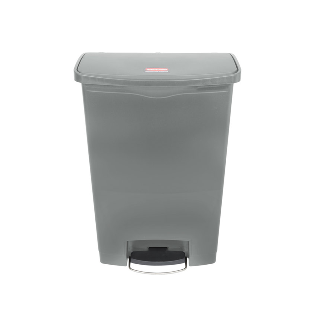 [1883606] Contenedor De Pedal Streamline Step On Resina Front Step, 24 Gal - Gris (1883606)