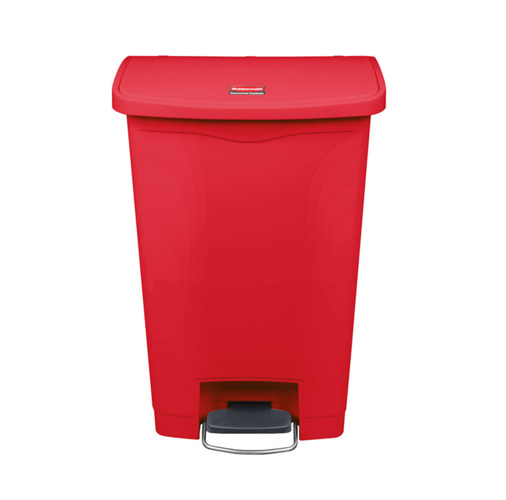 [1883566] Contenedor De Pedal Streamline Step On Resina Front Step, 13 Gal - Rojo (1883566)